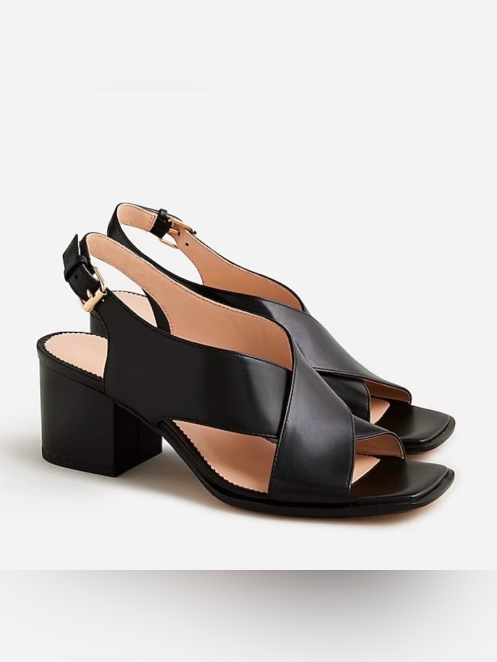 J Crew Dylan Crosscross Block Heel Sandal